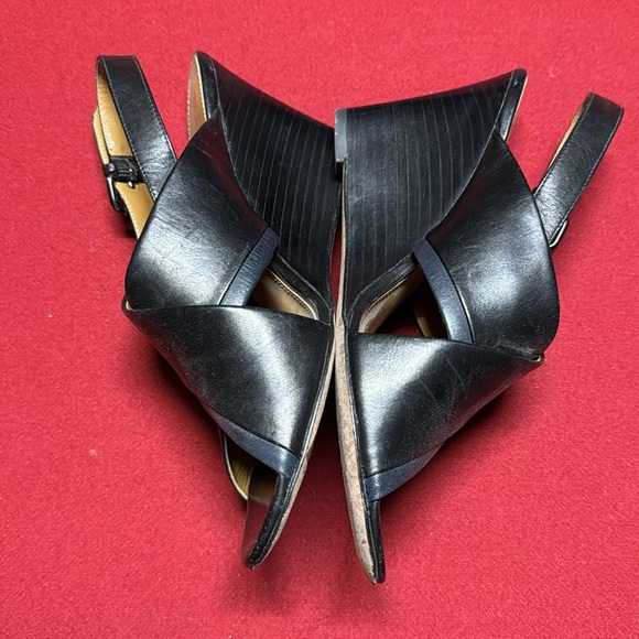 Coach black wedge she size 6.5 - Picture 2 of 6